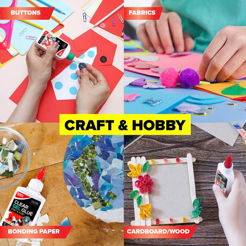 Handy Hardware Clear Gel Glue Craft & Hobby 125ml