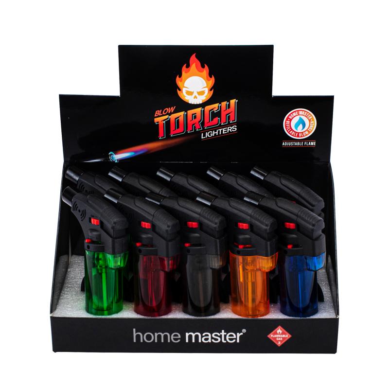 Home Master Gas Blow Torch Refillable Transparent Assorted Colours 1pk