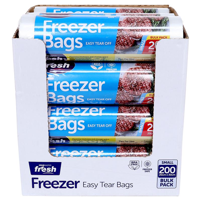 Freezer Bags Roll Easy Tear Off 200 Pcs Small 20cm x 30cm