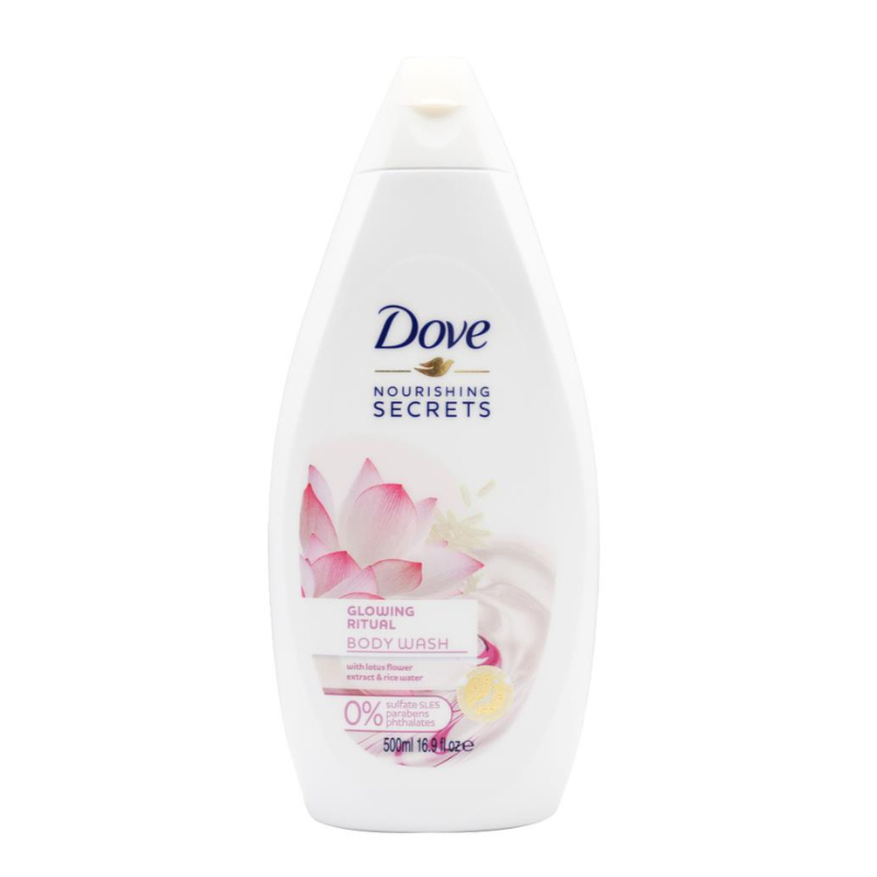 Dove Glowing Ritual Body Wash With Lotus Flower Extract & Rice Water 500ml