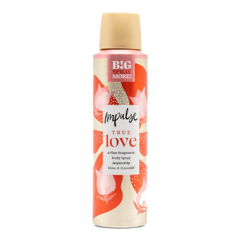 Impulse True Love Rose & Coconut Body Spray 150ml