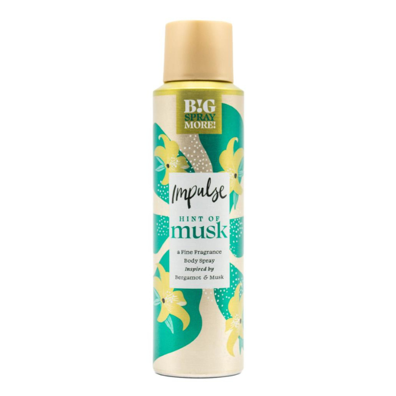 Impulse Hint Of Musk Bergamot & Musk Body Spray 150ml
