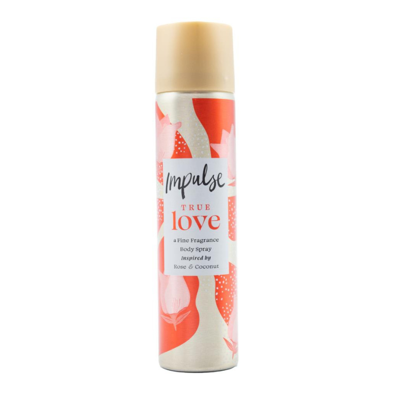 Impulse True Love Rose & Coconut Body Spray 75ml