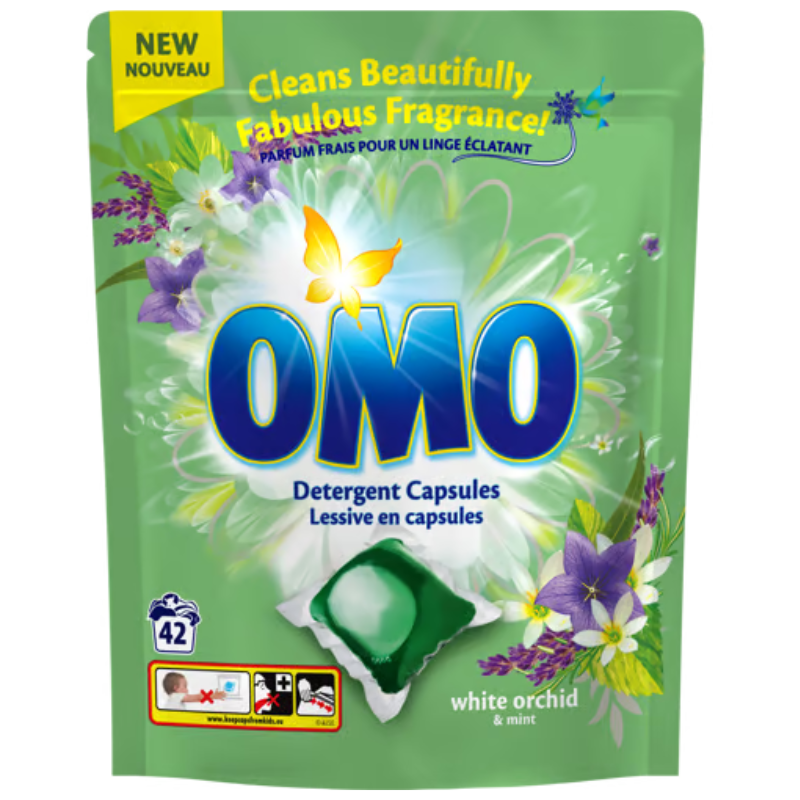Omo Pk 42 Detergent Capsules White Orchid & Mint