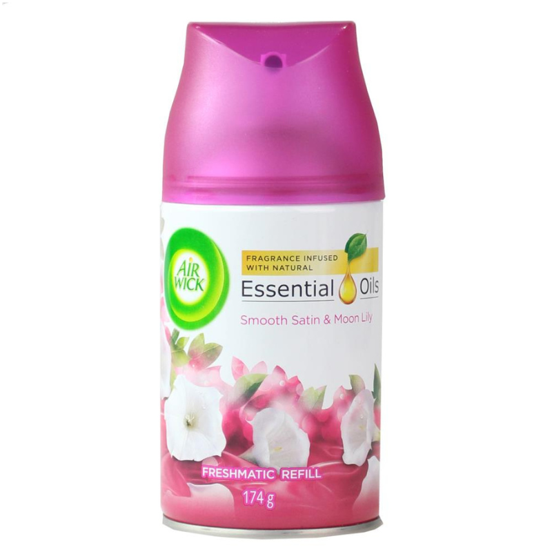 Air Wick Essential Oils Smooth Satin & Moon Lily Freshmatic Refill 174g