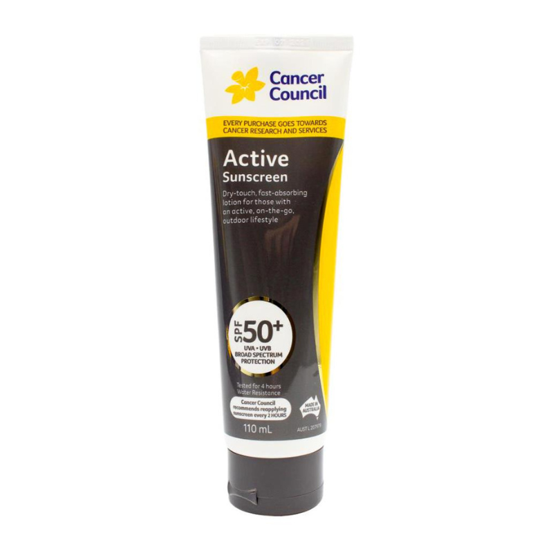 Cancer Council Active Sunscreen Spf 50+ 110ml