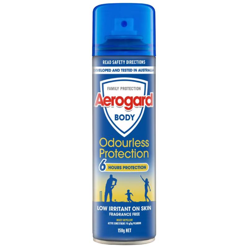 Aerogard Body Odourless Protection Aerosol Insect Repellent 150g