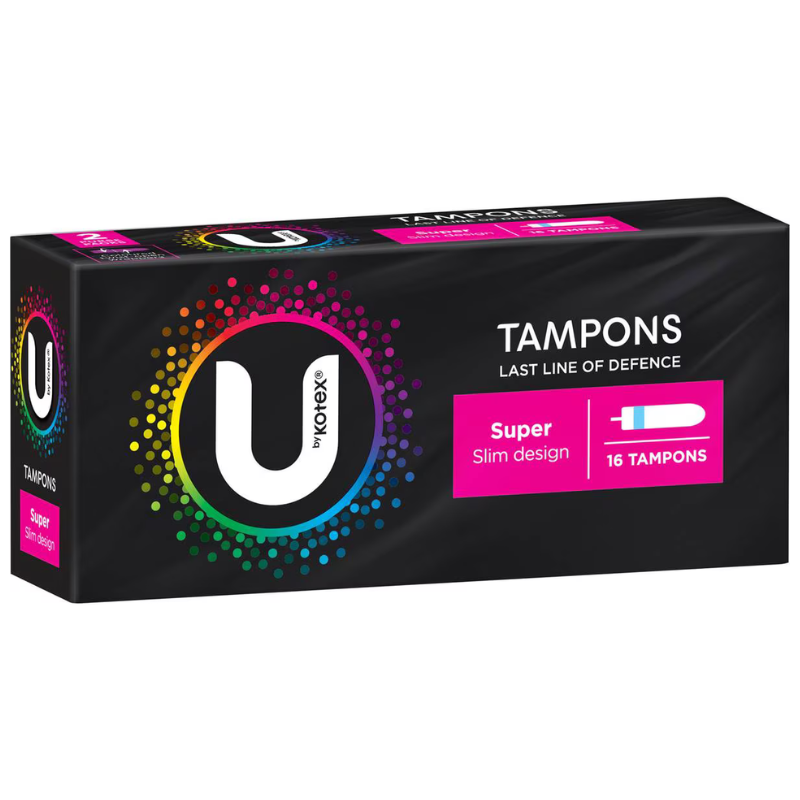 U By Kotex Super Slim Design 16 Tampons