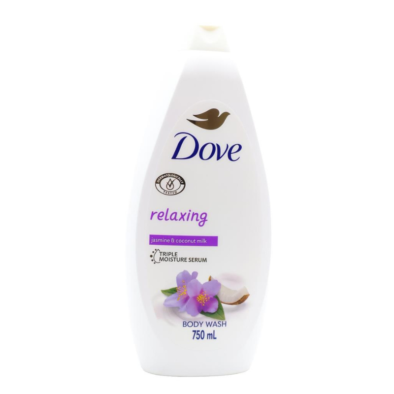 Dove Relaxing Jasmine & Coconut Milk Body Wash 750ml