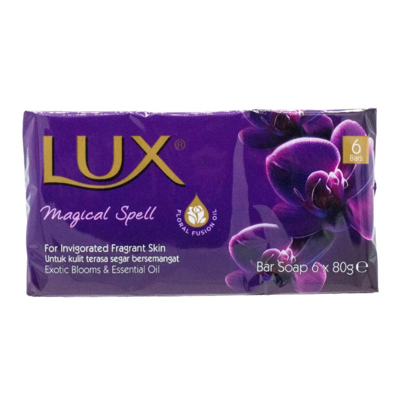 Lux Pk6 x 80g Bar Soap Magical Spell Excotic Blooms & Essential Oil