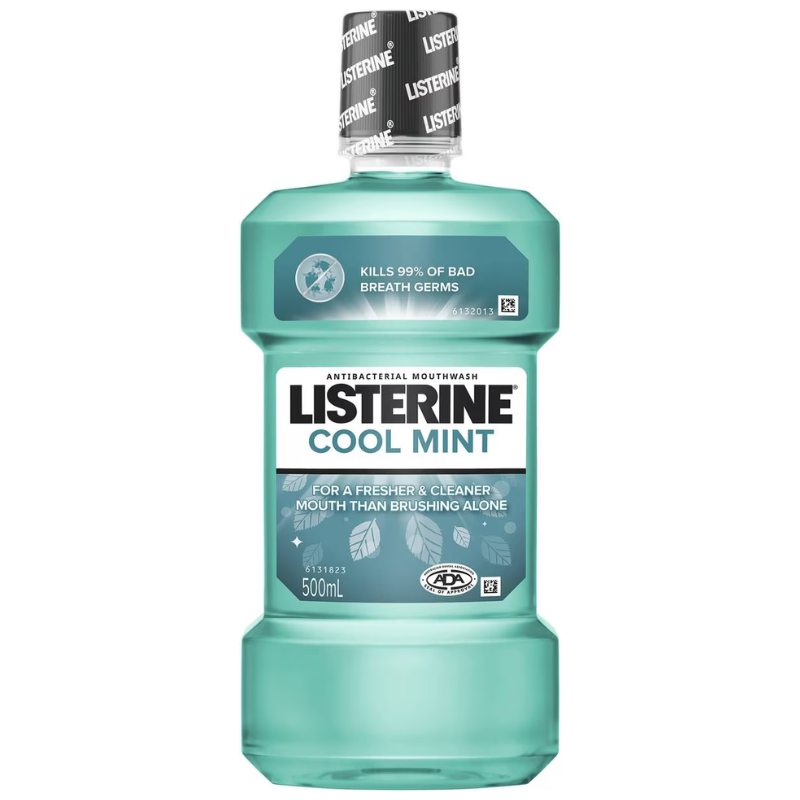 Listerine Cool Mint Antibacterial Mouthwash 500ml