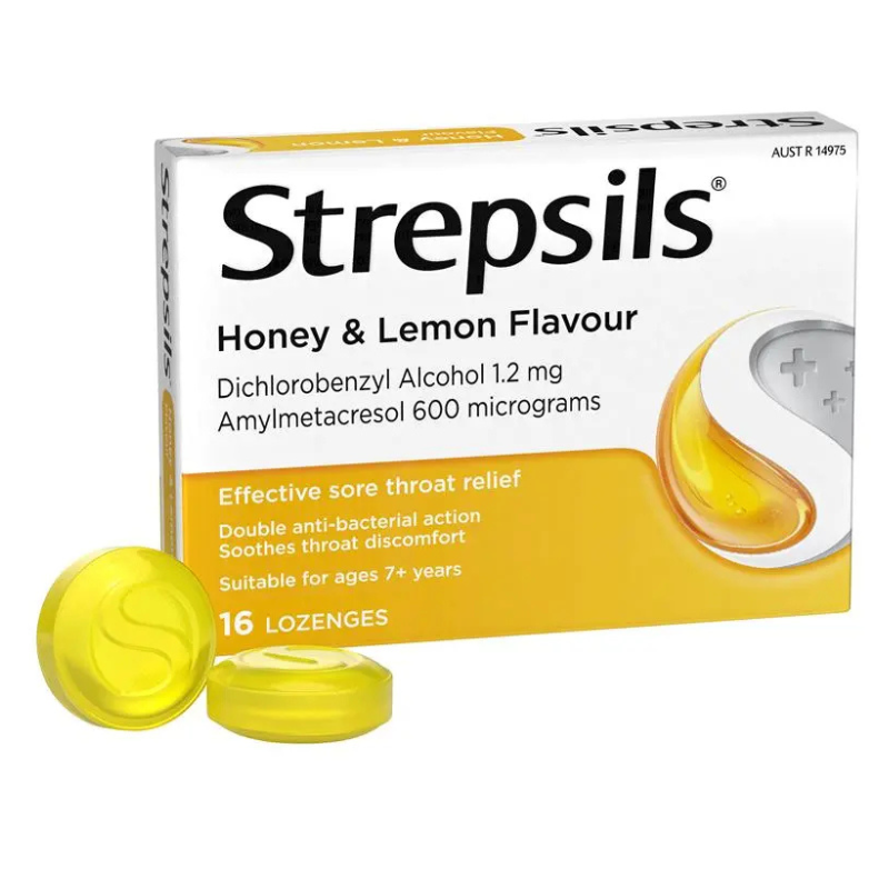 Strepsils Honey & Lemon Flavour 16 Lozenges