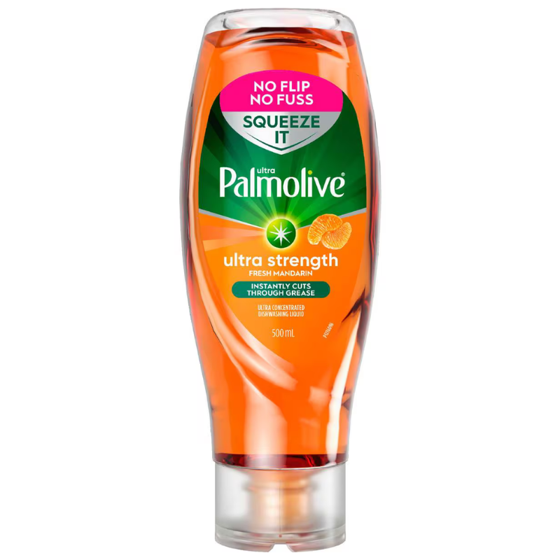 Palmolive Squeeze It Ultra Strength Fresh Mandarin Dishwashing Liquid 500ml