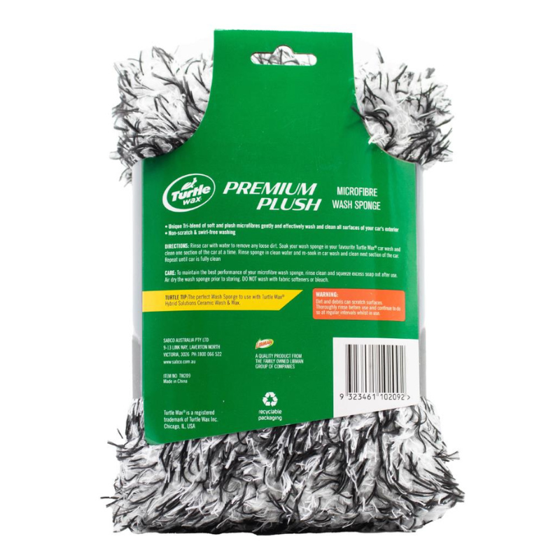 Turtle Wax Premium Plush Microfibre Wash Sponge