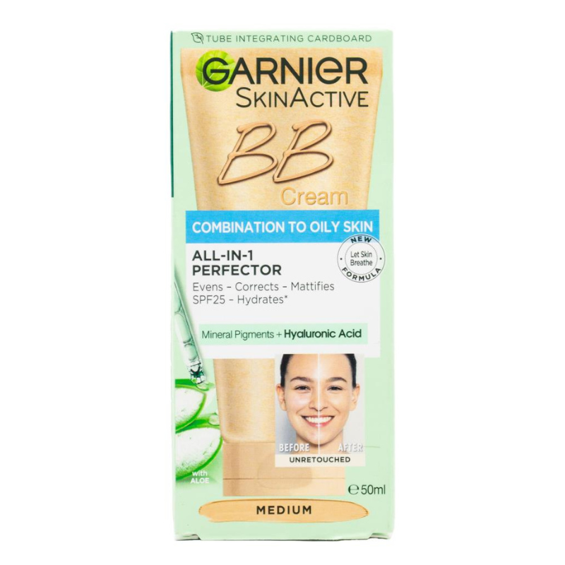 Garnier Skin Active Bb Cream Combination To Oily Skin Medium 50ml