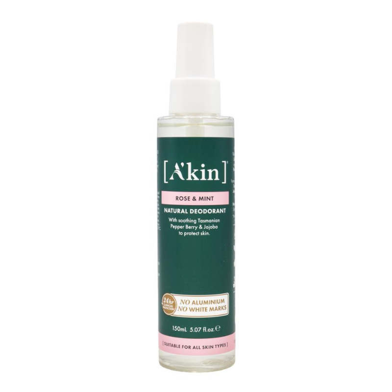 A'Kin Rose & Mint Natural Deodorant 150ml