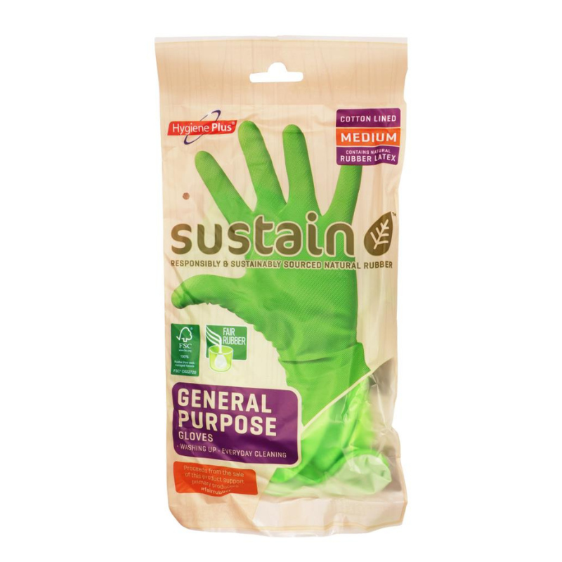 Hygiene Plus Sustain General Purpose Gloves Medium 1 Pair