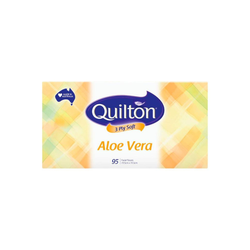 Quilton 3 Ply Soft Aloe Vera 95 Facial Tissues
