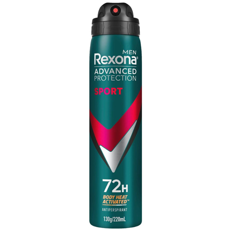 Rexona Men Sport 72H Body Heat Activated Antiperspirant 220ml