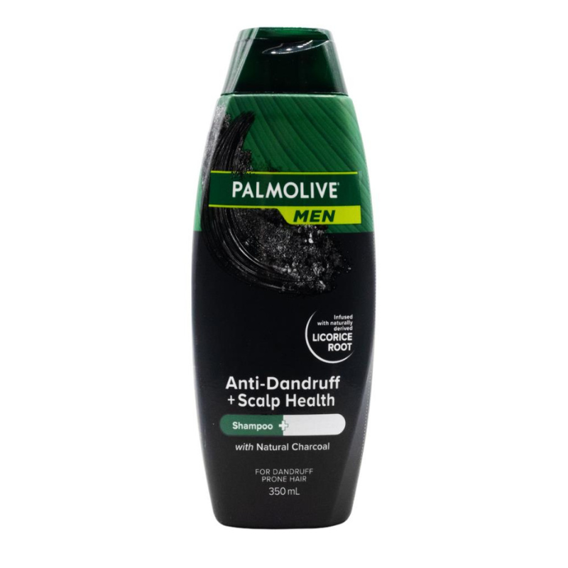 Palmolive Men Anti-Dandruff + Scalp Health Shampoo + Conditioner With Natural Charcoal 350ml