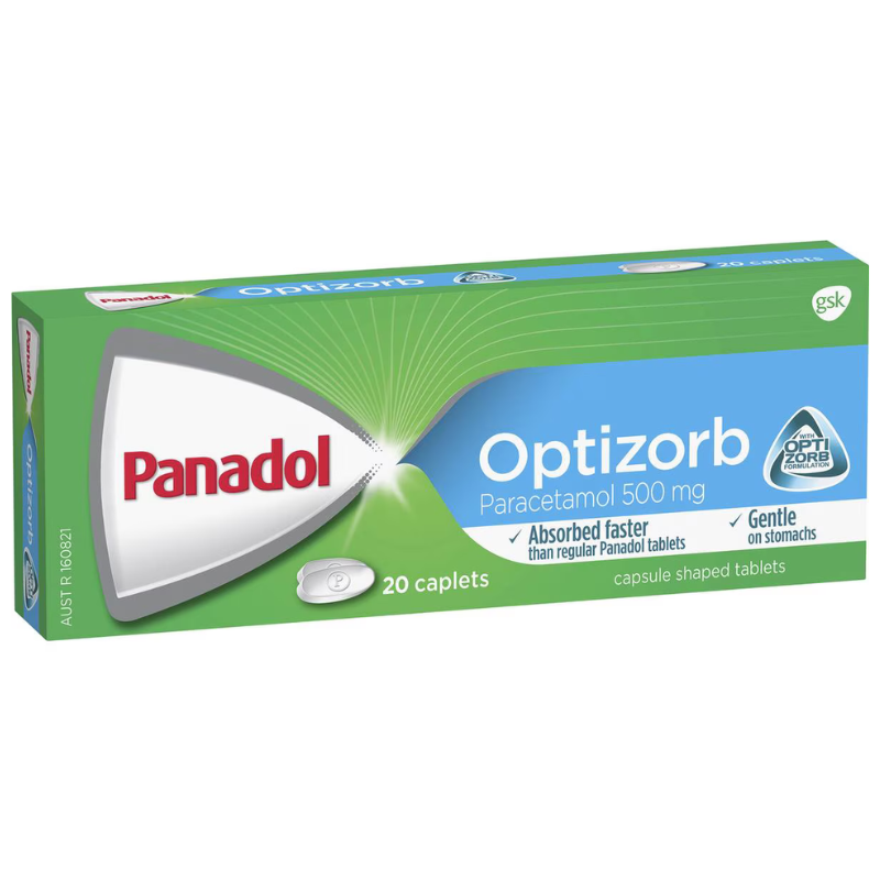 Panadol Optizorb Paracetamol 500mg 20 Caplets