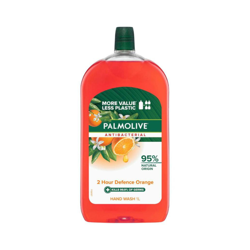 PALMOLIVE ANTIBACTERIAL 2 HOUR DEFENCE ORANGE HAND WASH REFILL 1L
