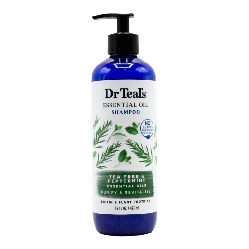 Dr Teals Essential Oil Shampoo Tea Tree & Peppermint 473ml