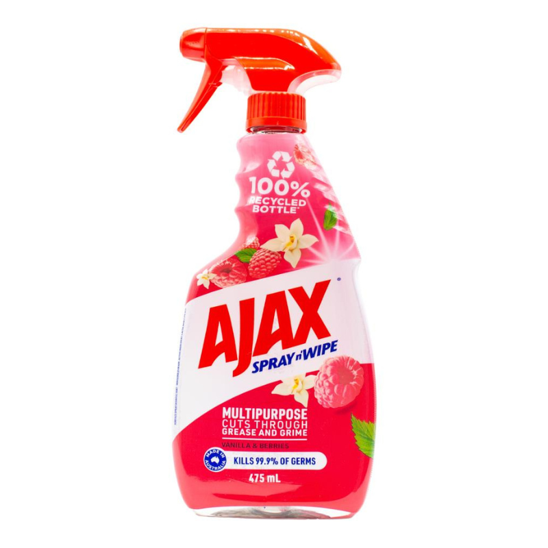 Ajax Spray N Wipe Vanilla & Berries 475ml