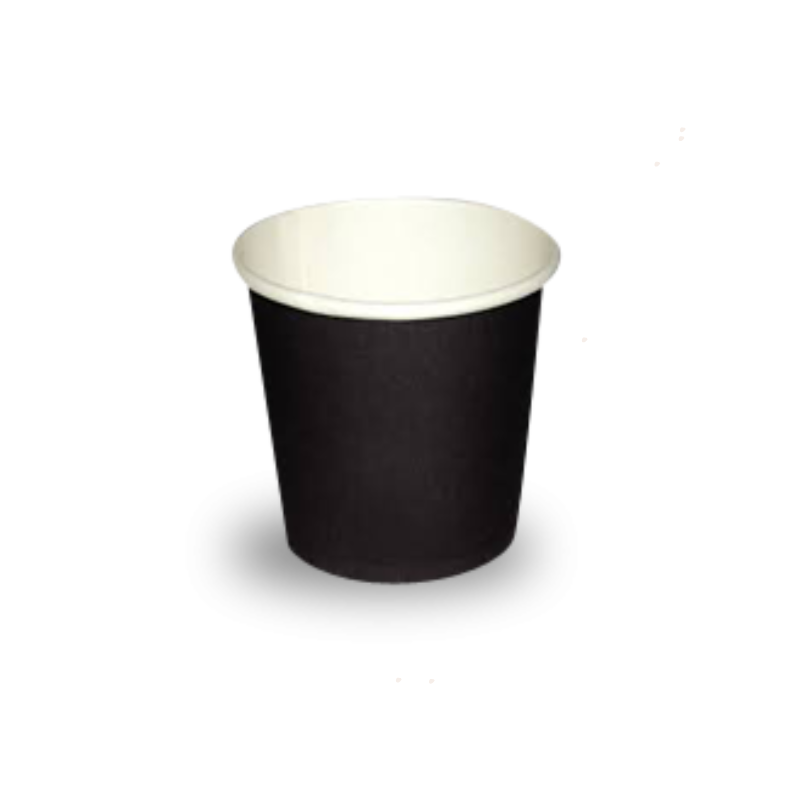 4 Oz Single Wall Black Paper Cup 50 Pcs