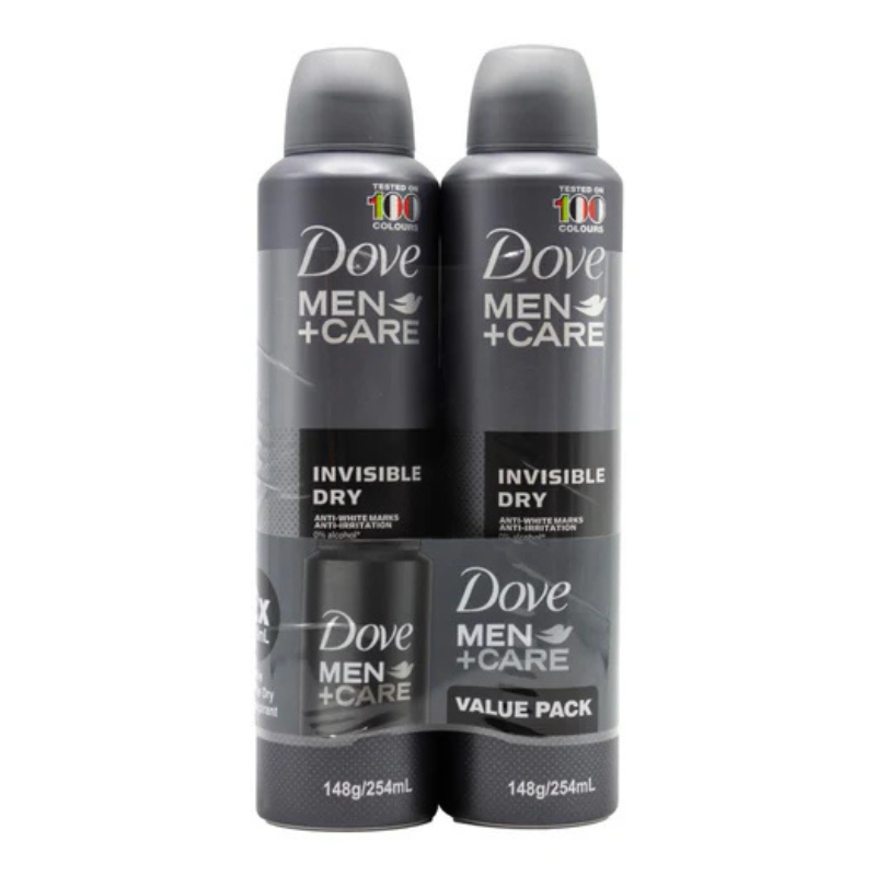 Dove Men + Care Invisible Dry Antiperspirant Value Pack 2 x 254ml