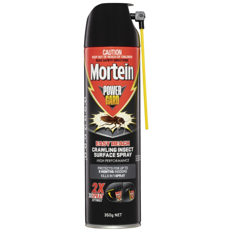 Mortein Powergard Easy Reach Crawling Insect Surface Spray 350g