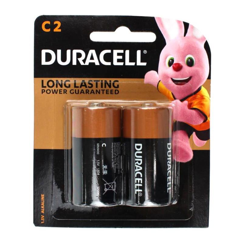 Duracell Alkaline Batteries C 2Pack