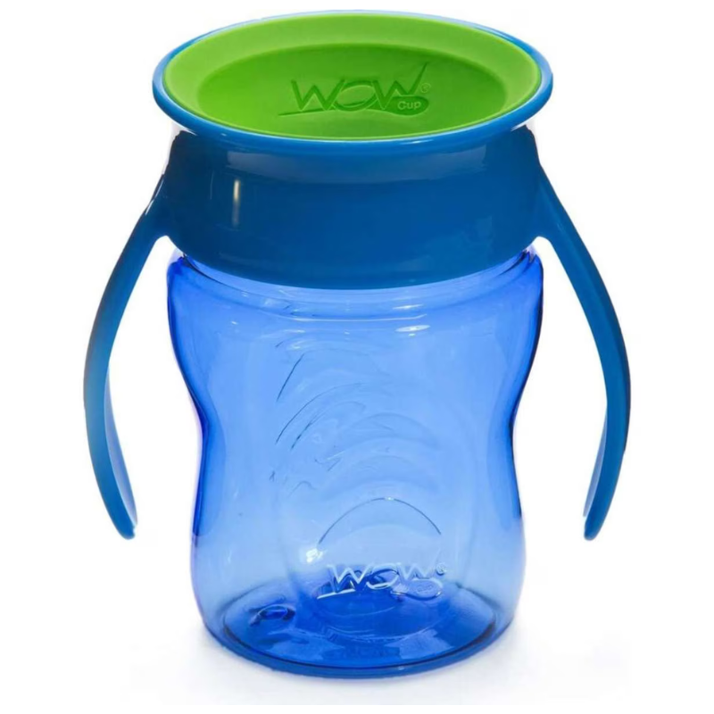 Wow Cup 360° Baby W/Handles 9m + 207ml Assorted Colours