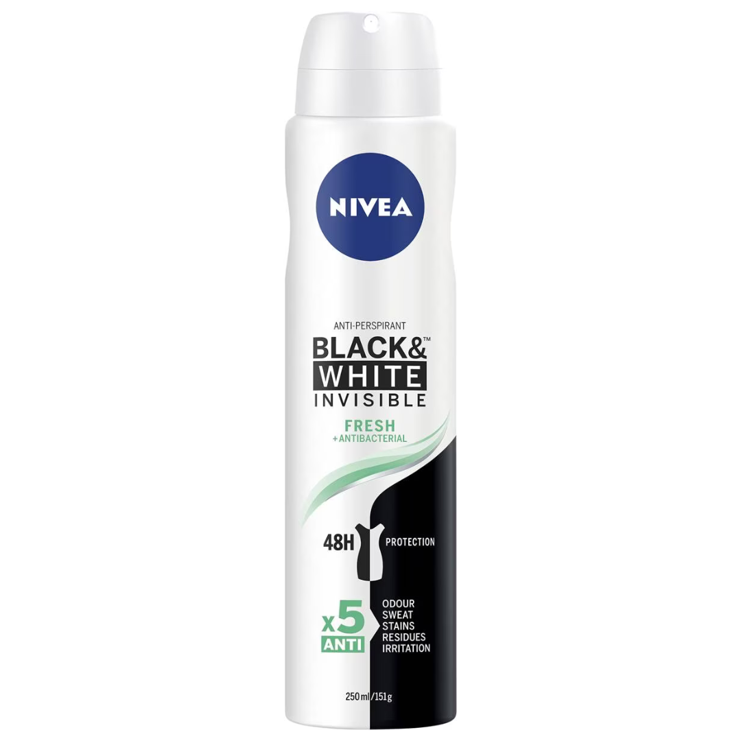 Nivea Deodorant Invisible Black & White Fresh 250ml