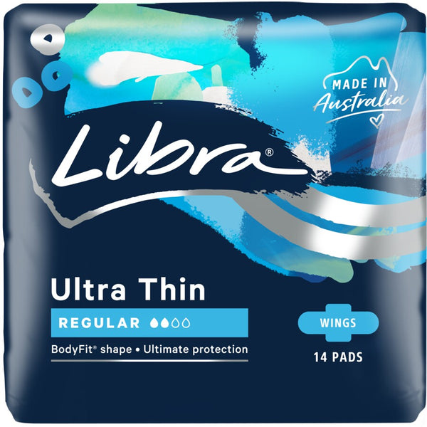 Libra Ultra Thin 14 Regular Pads With Wings