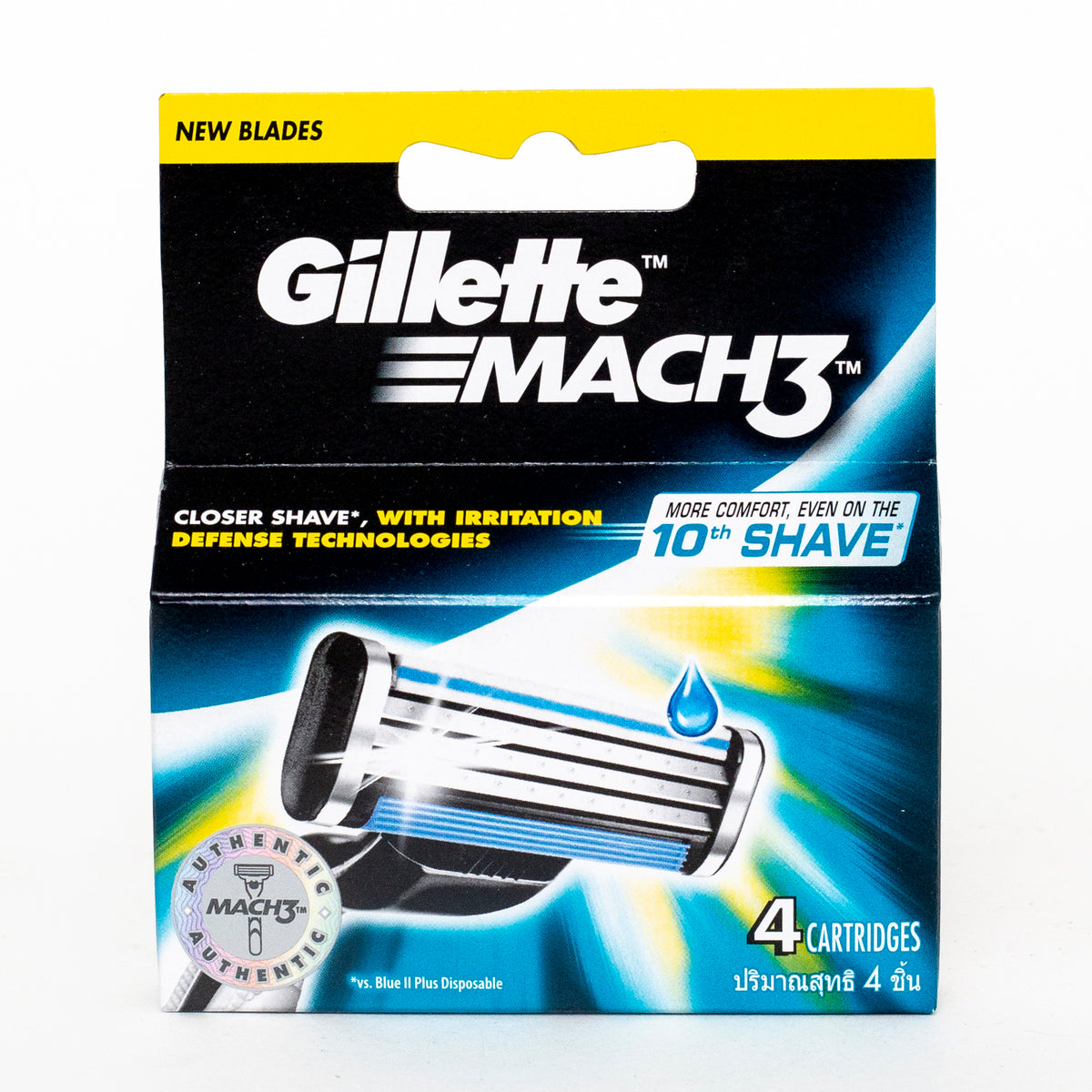 Gillette Mach3 Cartridges - 4 cartridges