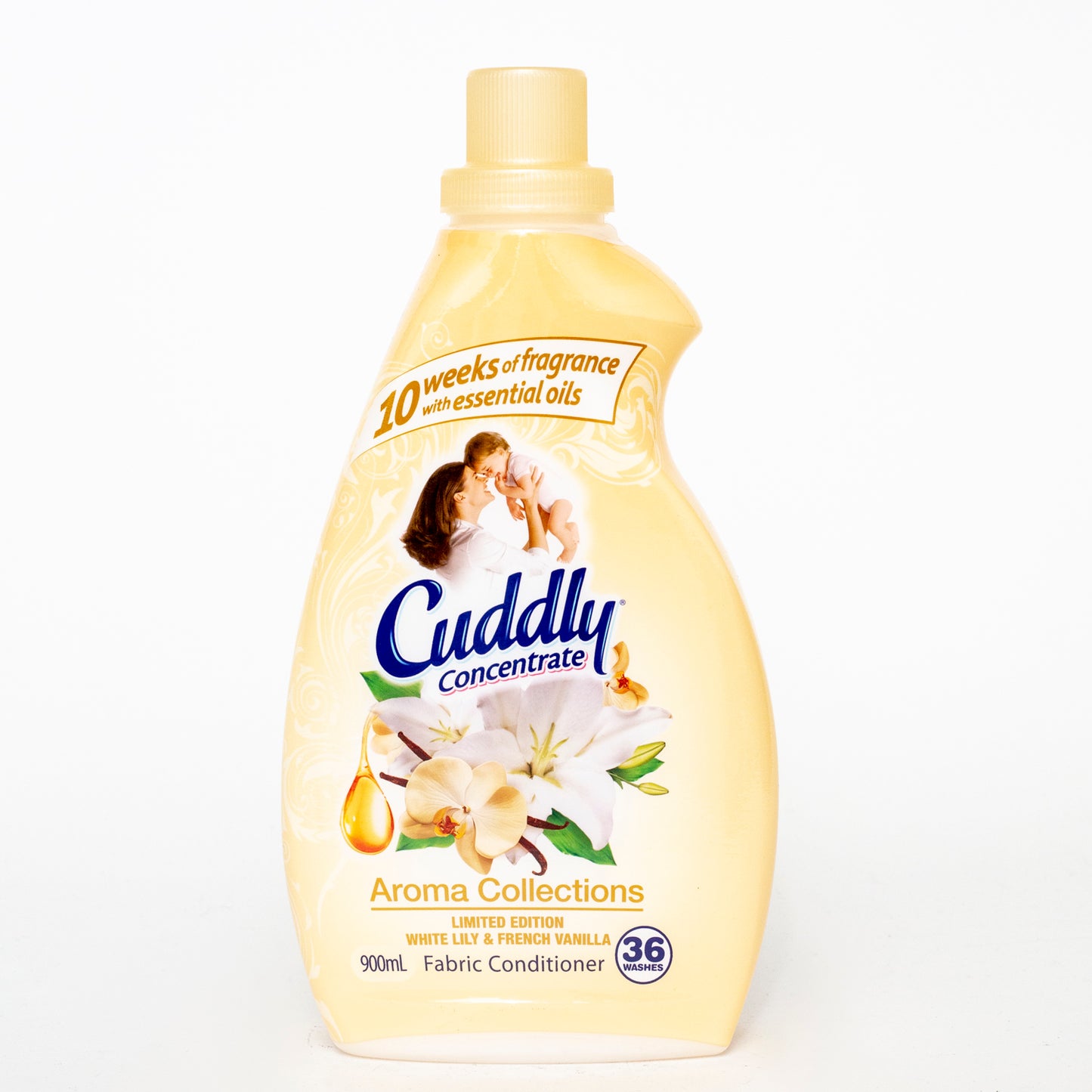 Cuddly Aroma White Lily & French Vanilla Fabric Conditioner 900ml