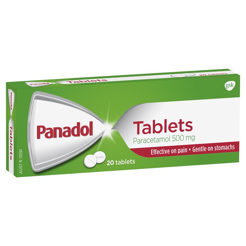 Panadol Tablets Paracetamol 500 mg 20 Tablets