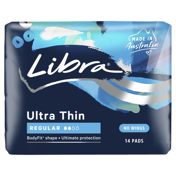 Libra Ultra Thins 14 Regular Pads No Wings