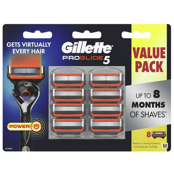 Gillette Proglide 5 Power Razor Blades 8 Cartridge