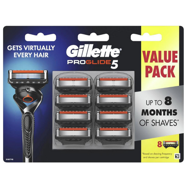 Gillette Proglide 5 Razor Blades 8 Cartridge