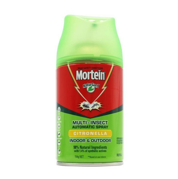 Mortein Naturgard Multi Insect Automatic Spray Citronella Refill 154g
