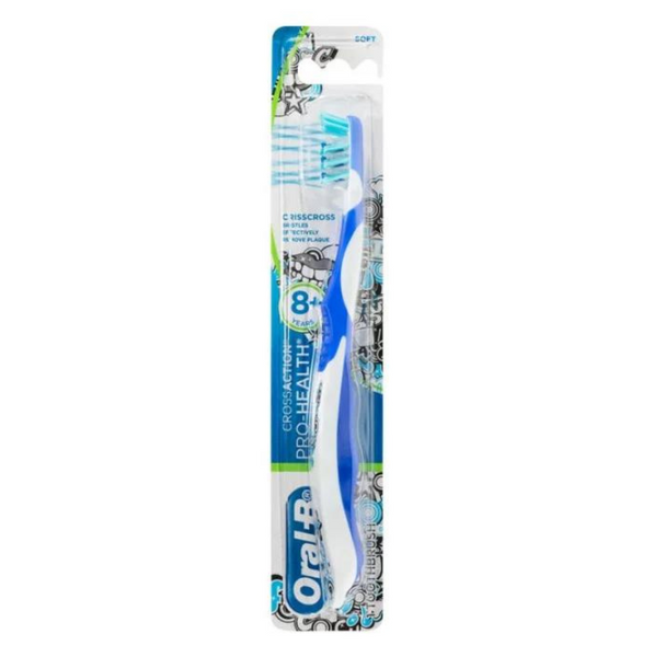 Oral-B Cross Action 8 + Years Soft Toothbrush Assorted Colours