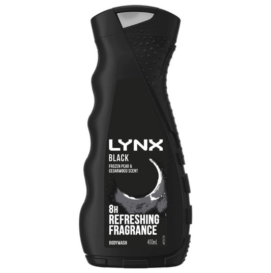 Lynx Black Frozen Pear & Cedarwood Scent Body Wash 400ml