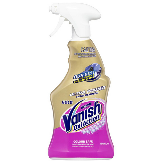 Vanish Preen Oxi Action Gold Ultra Power Fabric Stain Remover Spray 450ml