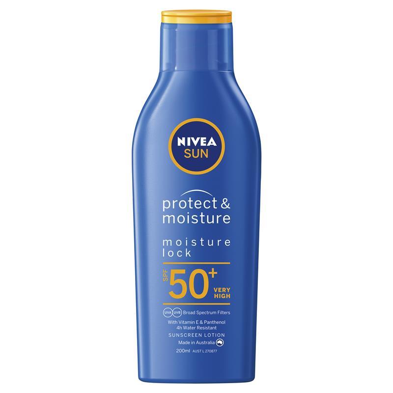 Nivea Sun Protect & Moisture Sunscreen Lotion SPF 50 + 200ml