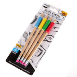 Office Central Soft Grip Pencils 4 Pack