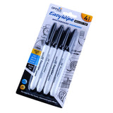 Office Central Whiteboard Markers Black Ink 4 Pack