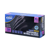 Xtra Kleen Disposable Nitrile Gloves Black X Large 100 Pack