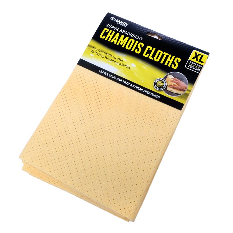 Handy Automotive Super Absorbent Chamois Cloths XL 80cm x 60cm